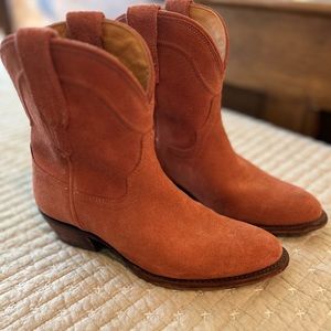Tecovas Desert Rose Suede Boots 6.5